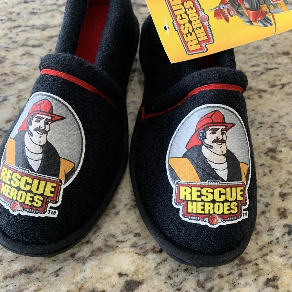 Rescue Heroes Kids Slippers Size 11-121/2 New With Tags